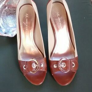 Anne Klein Classic Peep Toe Heels